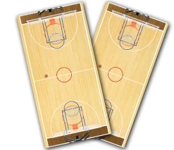 Full Court Cornhole Wraps - Set Of 2