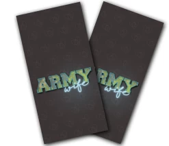 Army Wife Cornhole Wraps - Set Of 2