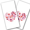 Heart Wedding Cornhole Wraps - Set Of 2