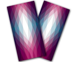 Magenta Crystal Cornhole Wraps - Set Of 2
