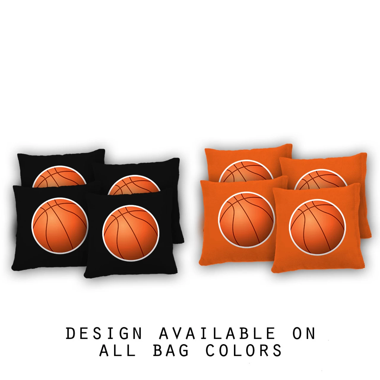 Basketball Cornhole Bags - Set Of 8 3 Basketball Cornhole Bags - Set Of 8