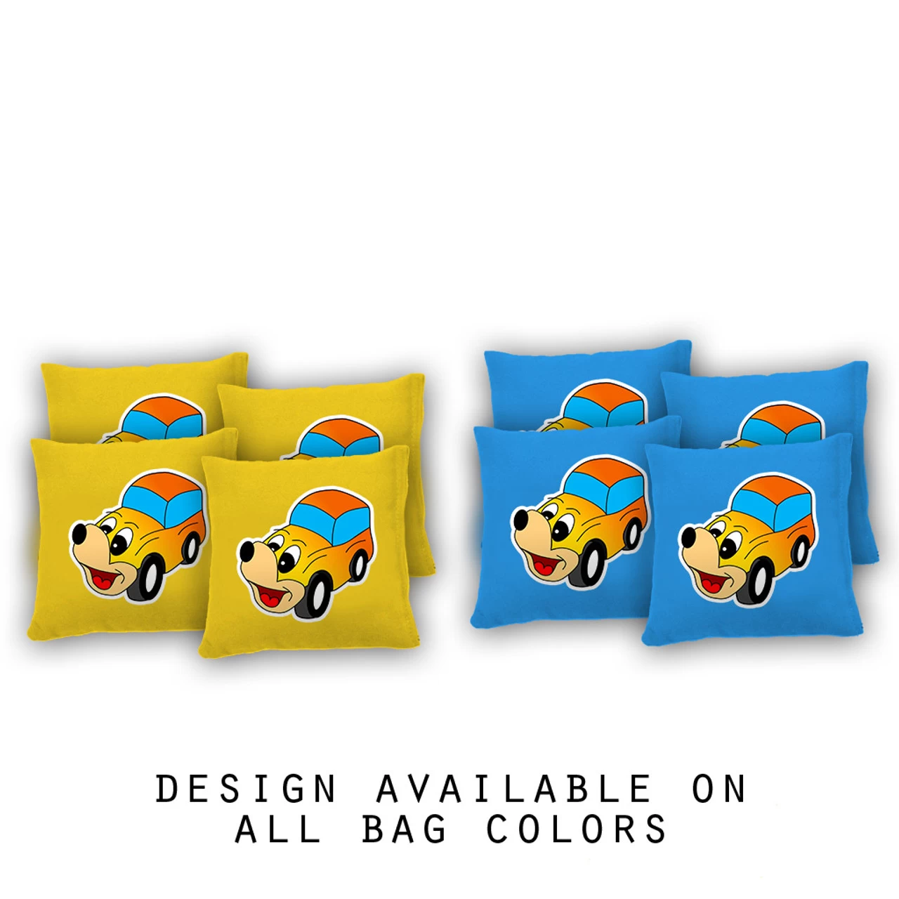 Comic Car Cornhole Bags - Set Of 8 3 Comic Car Cornhole Bags - Set Of 8