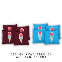 Ice Cream Cornhole Bags - Set Of 8