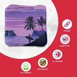Orange Purple Beach Professional Cornhole Bags - Set Of 8 9 Orange Purple Beach Professional Cornhole Bags - Set Of 8 -Pro Cornhole Shop 1 08541.1708186334