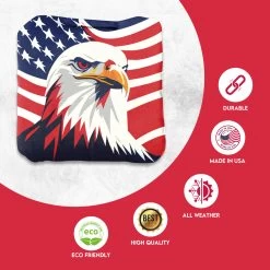 Red Blue Eagle Professional Cornhole Bags - Set Of 8 9 Red Blue Eagle Professional Cornhole Bags - Set Of 8 -Pro Cornhole Shop 1 19430.1707354479