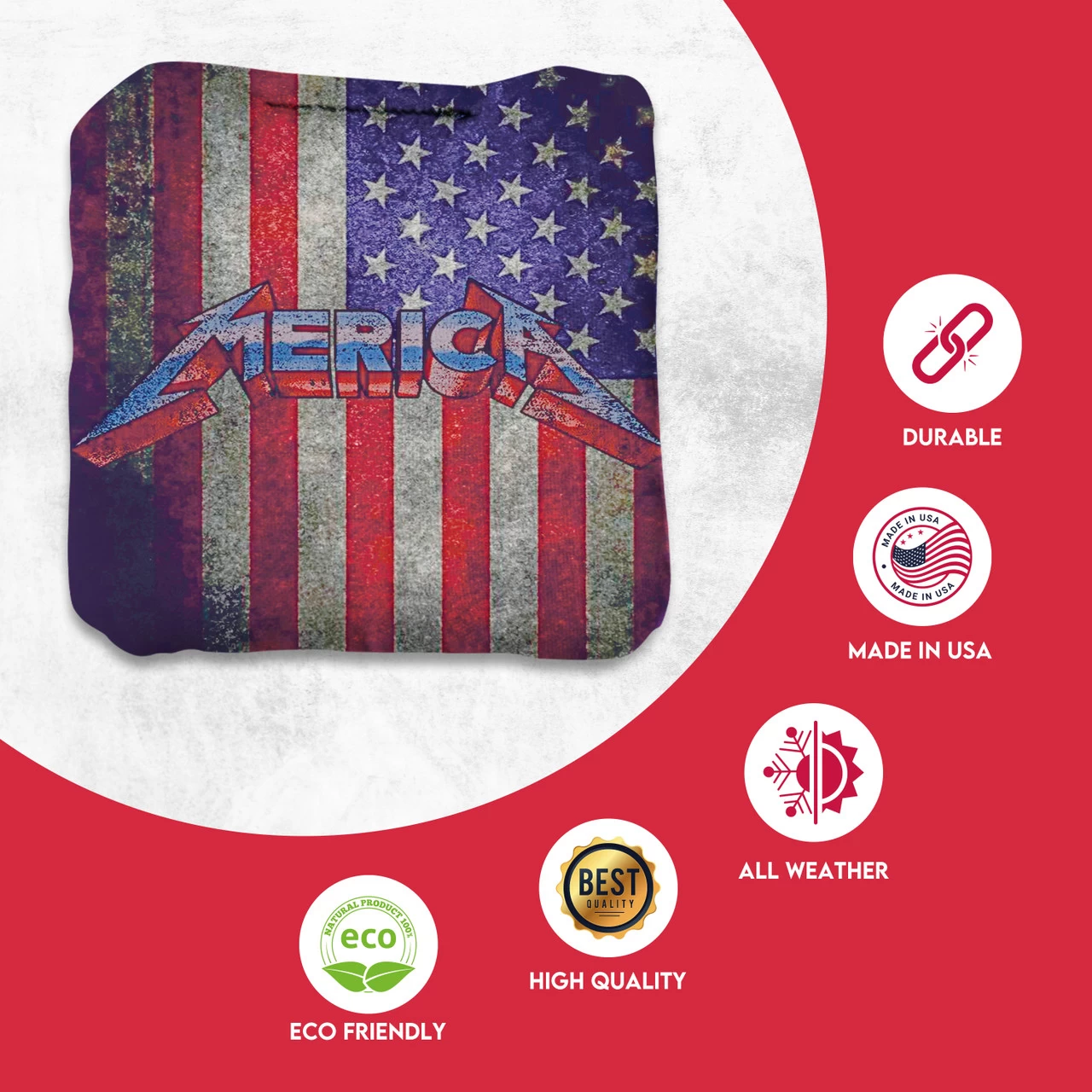 Merica Professional Cornhole Bags - Set Of 8 4 Merica Professional Cornhole Bags - Set Of 8 - Image 2