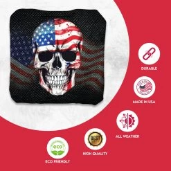 Flag Skull Professional Cornhole Bags - Set Of 8 9 Flag Skull Professional Cornhole Bags - Set Of 8 -Pro Cornhole Shop 1 38435.1707111730