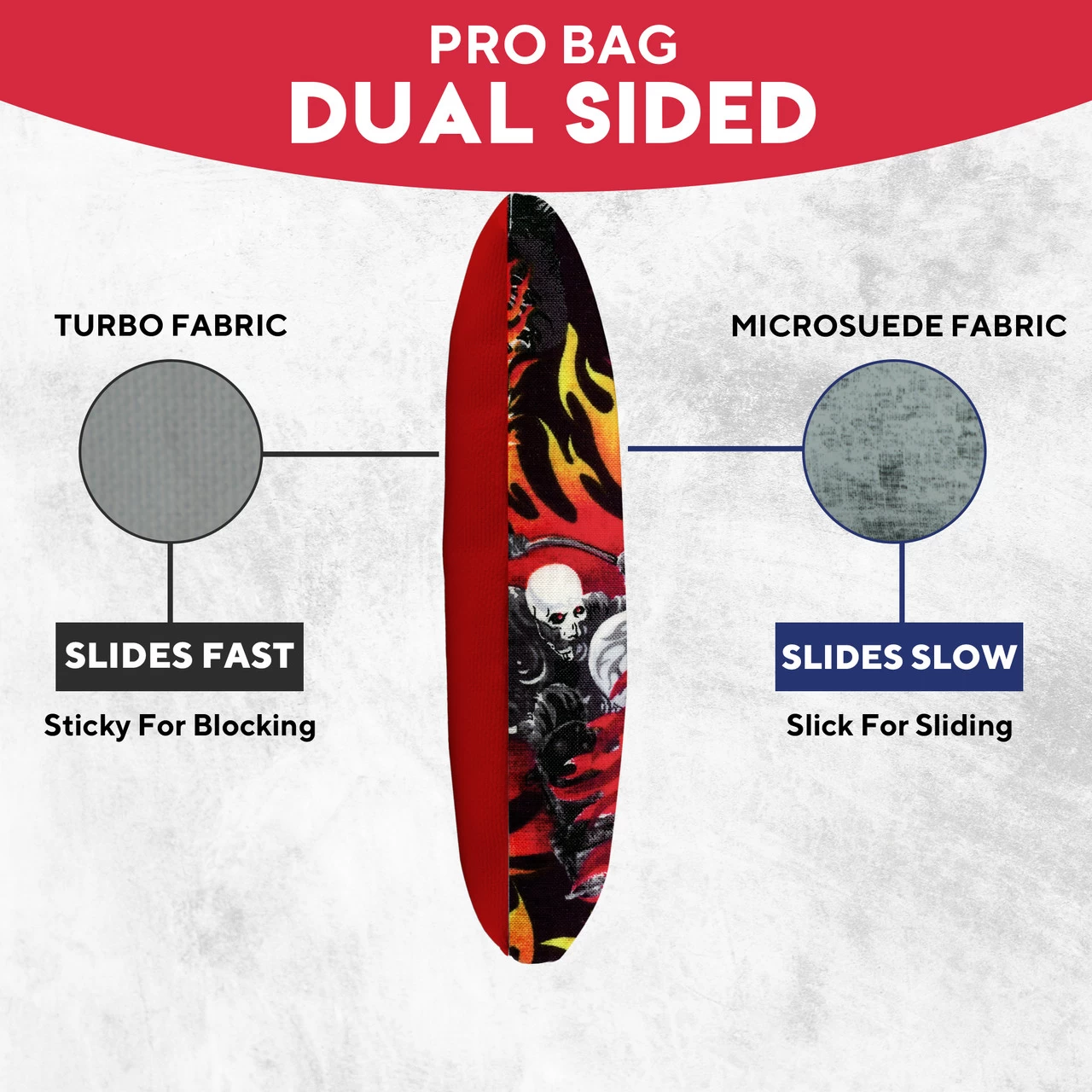 Skull Rider Professional Cornhole Bags - Set Of 8 5 Skull Rider Professional Cornhole Bags - Set Of 8 - Image 3