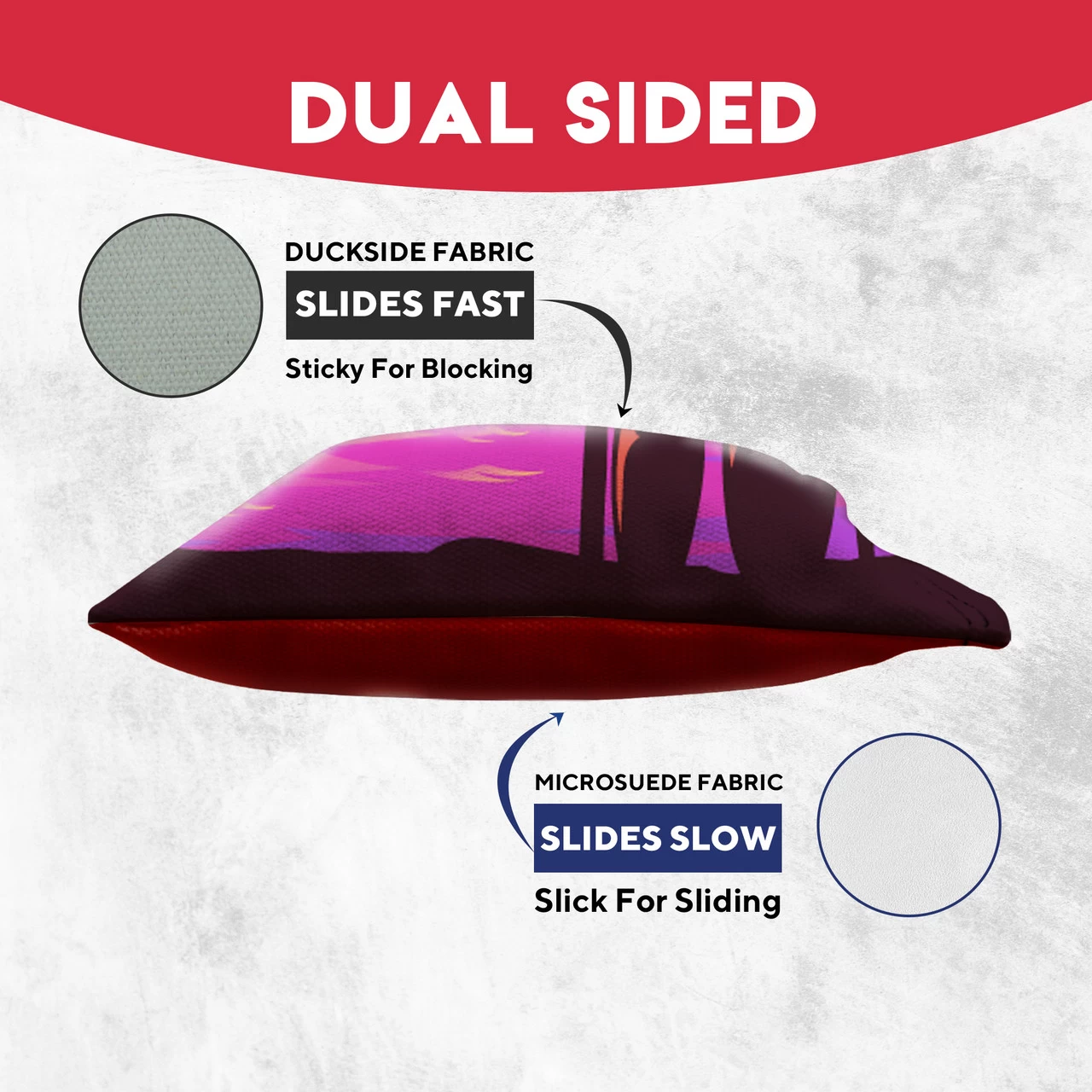 Orange Blue Beach Tournament Cornhole Bags - Set Of 8 5 Orange Blue Beach Tournament Cornhole Bags - Set Of 8 - Image 3