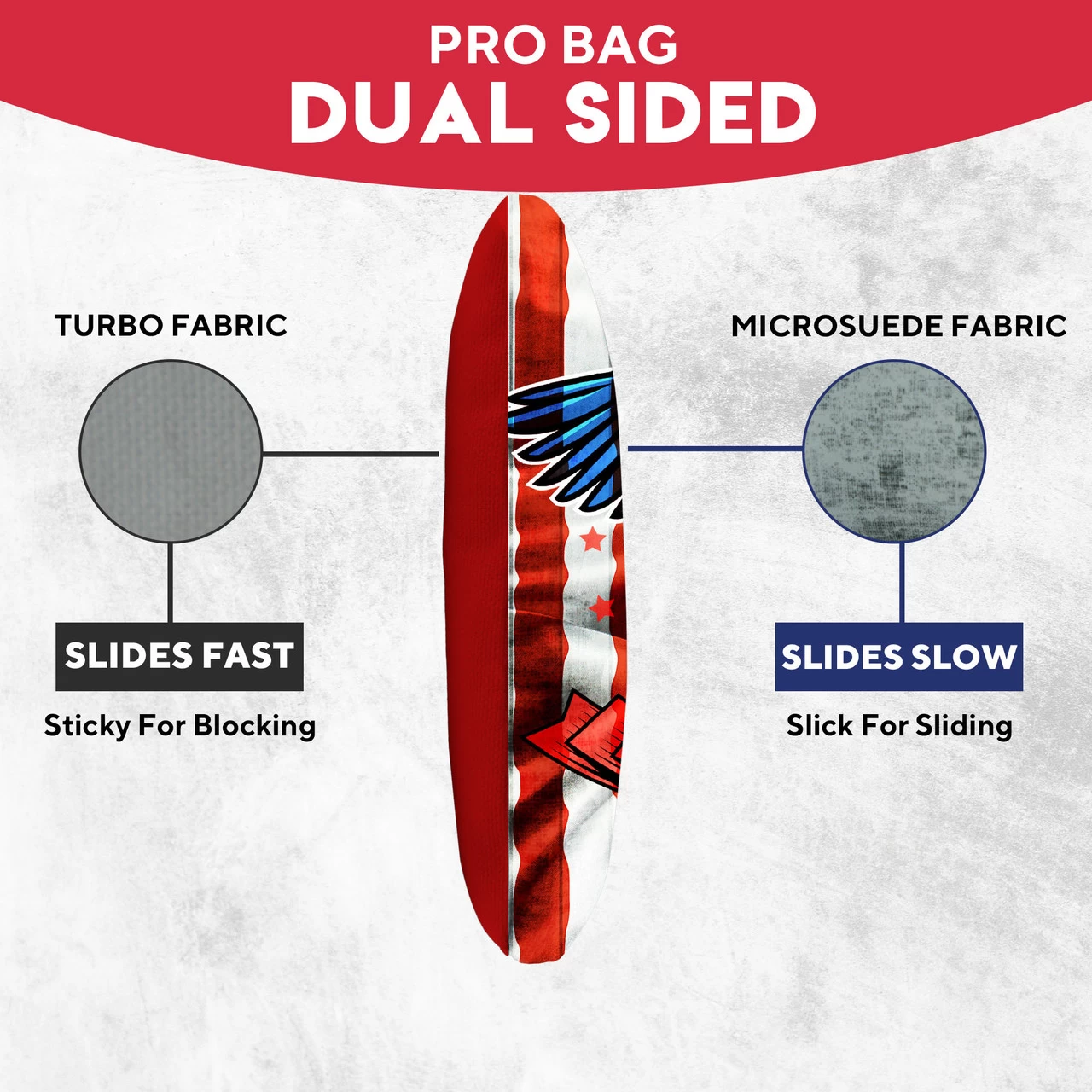 USA Eagle Flag Professional Cornhole Bags - Set Of 8 5 USA Eagle Flag Professional Cornhole Bags - Set Of 8 - Image 3