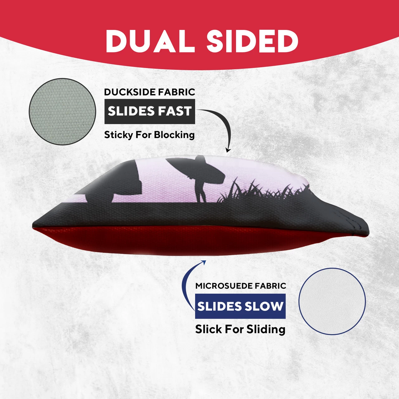 Green Blue Surfer Beach Tournament Cornhole Bags - Set Of 8 5 Green Blue Surfer Beach Tournament Cornhole Bags - Set Of 8 - Image 3