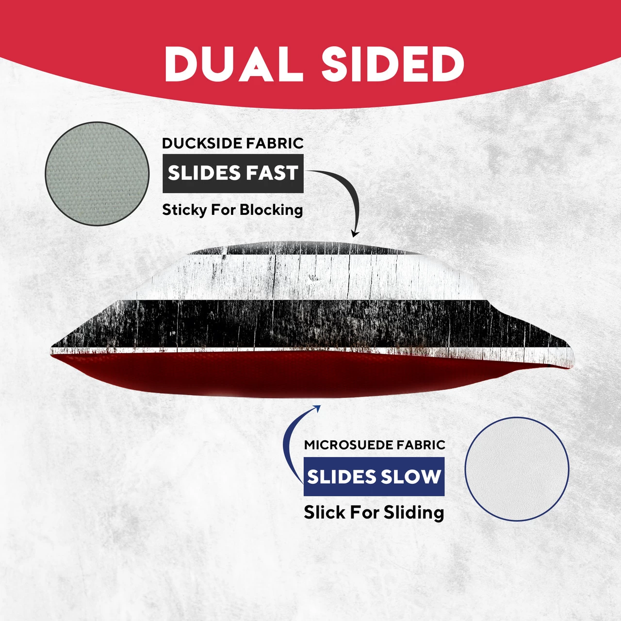 Red Blue Lines Tournament Cornhole Bags - Set Of 8 5 Red Blue Lines Tournament Cornhole Bags - Set Of 8 - Image 3