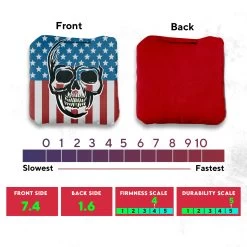 Skull Over Flag Professional Cornhole Bags - Set Of 8 11 Skull Over Flag Professional Cornhole Bags - Set Of 8 -Pro Cornhole Shop 3 00054.1707354647
