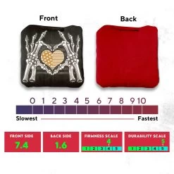 Bone Hand Heart Flag Professional Cornhole Bags - Set Of 8 -Pro Cornhole Shop 3 05013.1707354192