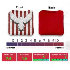 Bird Flag White Professional Cornhole Bags - Set Of 8 -Pro Cornhole Shop 3 10892.1707196086