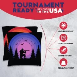 Red Purple Hunter Tournament Cornhole Bags - Set Of 8 -Pro Cornhole Shop 3 15603.1708294046