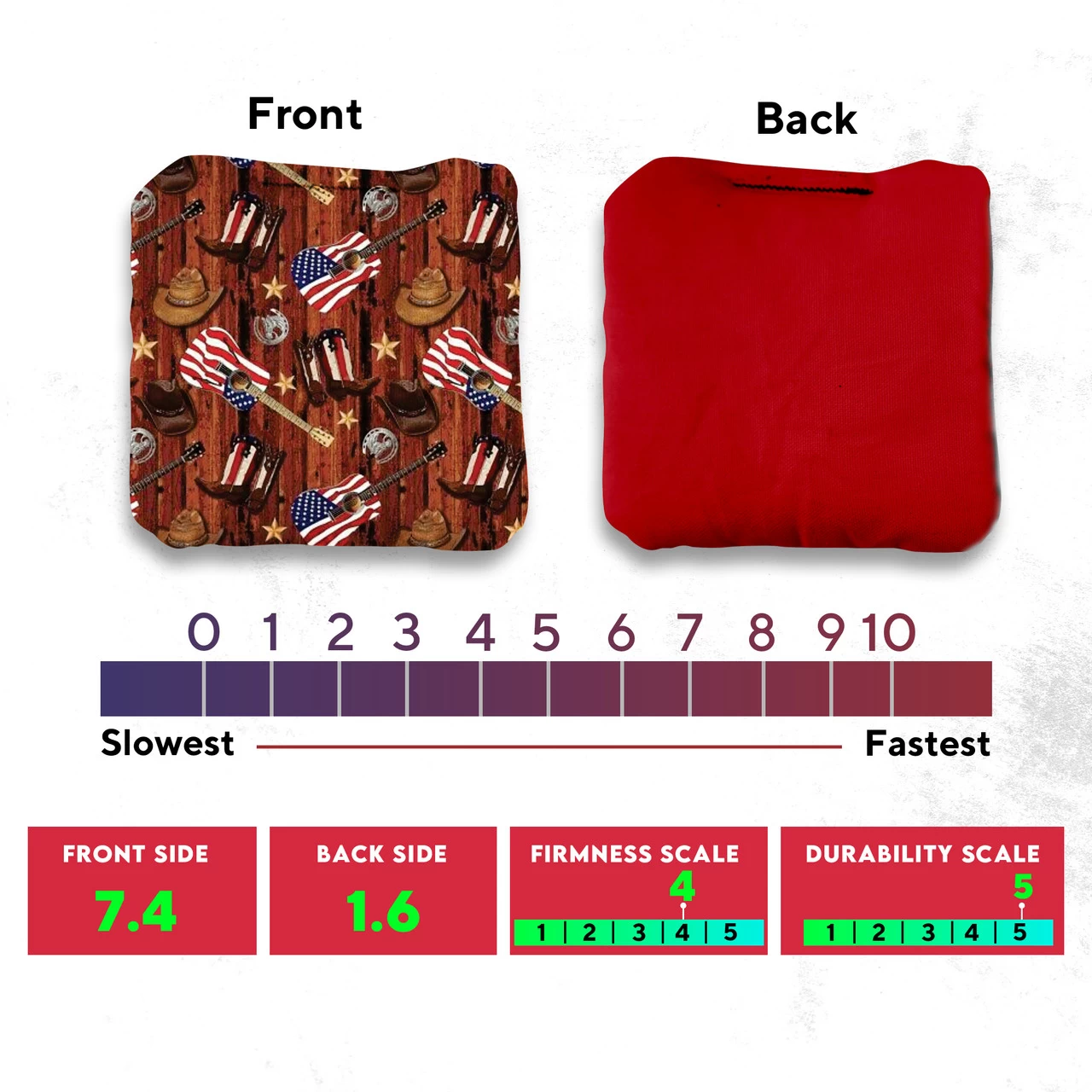 Cowboy Boots Professional Cornhole Bags - Set Of 8 6 Cowboy Boots Professional Cornhole Bags - Set Of 8 - Image 4