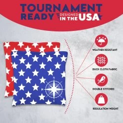 Compass Star Tournament Cornhole Bags - Set Of 8 12 Compass Star Tournament Cornhole Bags - Set Of 8 -Pro Cornhole Shop 3 30342.1708225305