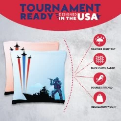 Battleship Soldier Tournament Cornhole Bags - Set Of 8 12 Battleship Soldier Tournament Cornhole Bags - Set Of 8 -Pro Cornhole Shop 3 39624.1708294274