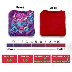 Purple Green Tiger Professional Cornhole Bags - Set Of 8 11 Purple Green Tiger Professional Cornhole Bags - Set Of 8 -Pro Cornhole Shop 3 45281.1707198760