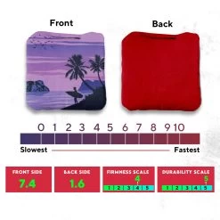 Orange Purple Beach Professional Cornhole Bags - Set Of 8 11 Orange Purple Beach Professional Cornhole Bags - Set Of 8 -Pro Cornhole Shop 3 57621.1708186300