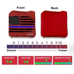 Blue Line Red Line Professional Cornhole Bags - Set Of 8 -Pro Cornhole Shop 3 65864.1707005595