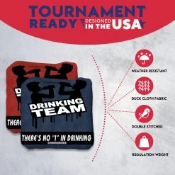 Drinking Team Professional Cornhole Bags - Set Of 8 12 Drinking Team Professional Cornhole Bags - Set Of 8 -Pro Cornhole Shop 4 09437.1707442138