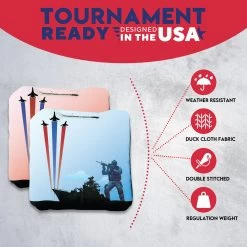 Battleship Soldier Professional Cornhole Bags - Set Of 8 12 Battleship Soldier Professional Cornhole Bags - Set Of 8 -Pro Cornhole Shop 4 17543.1707376292