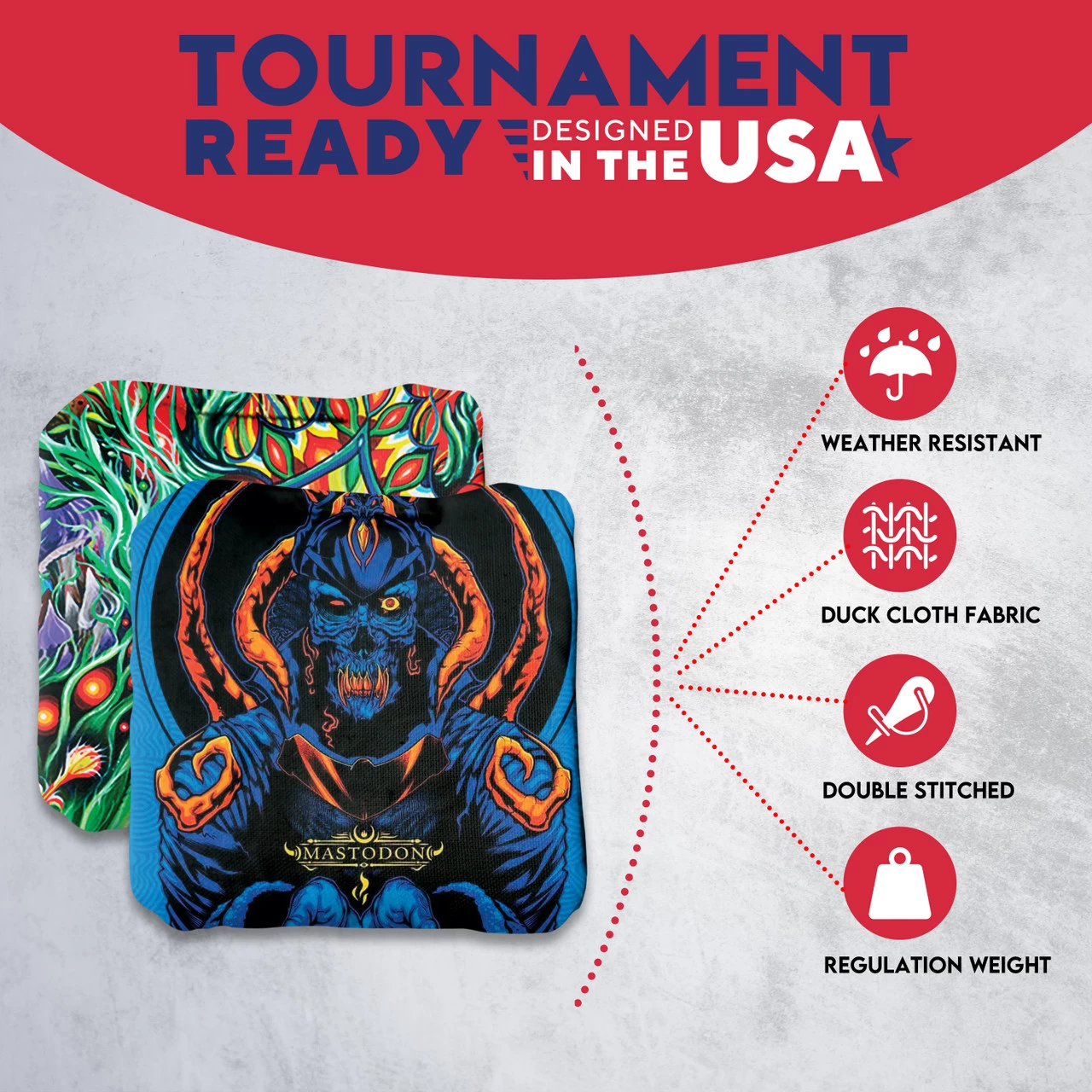 Colorful Skull Professional Cornhole Bags - Set Of 8 7 Colorful Skull Professional Cornhole Bags - Set Of 8 - Image 5