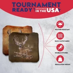Deer Professional Cornhole Bags - Set Of 8 12 Deer Professional Cornhole Bags - Set Of 8 -Pro Cornhole Shop 4 58219.1707441436