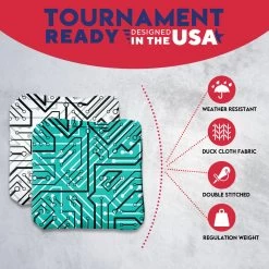 White Aqua Tech Professional Cornhole Bags - Set Of 8 12 White Aqua Tech Professional Cornhole Bags - Set Of 8 -Pro Cornhole Shop 4 86667.1708051606