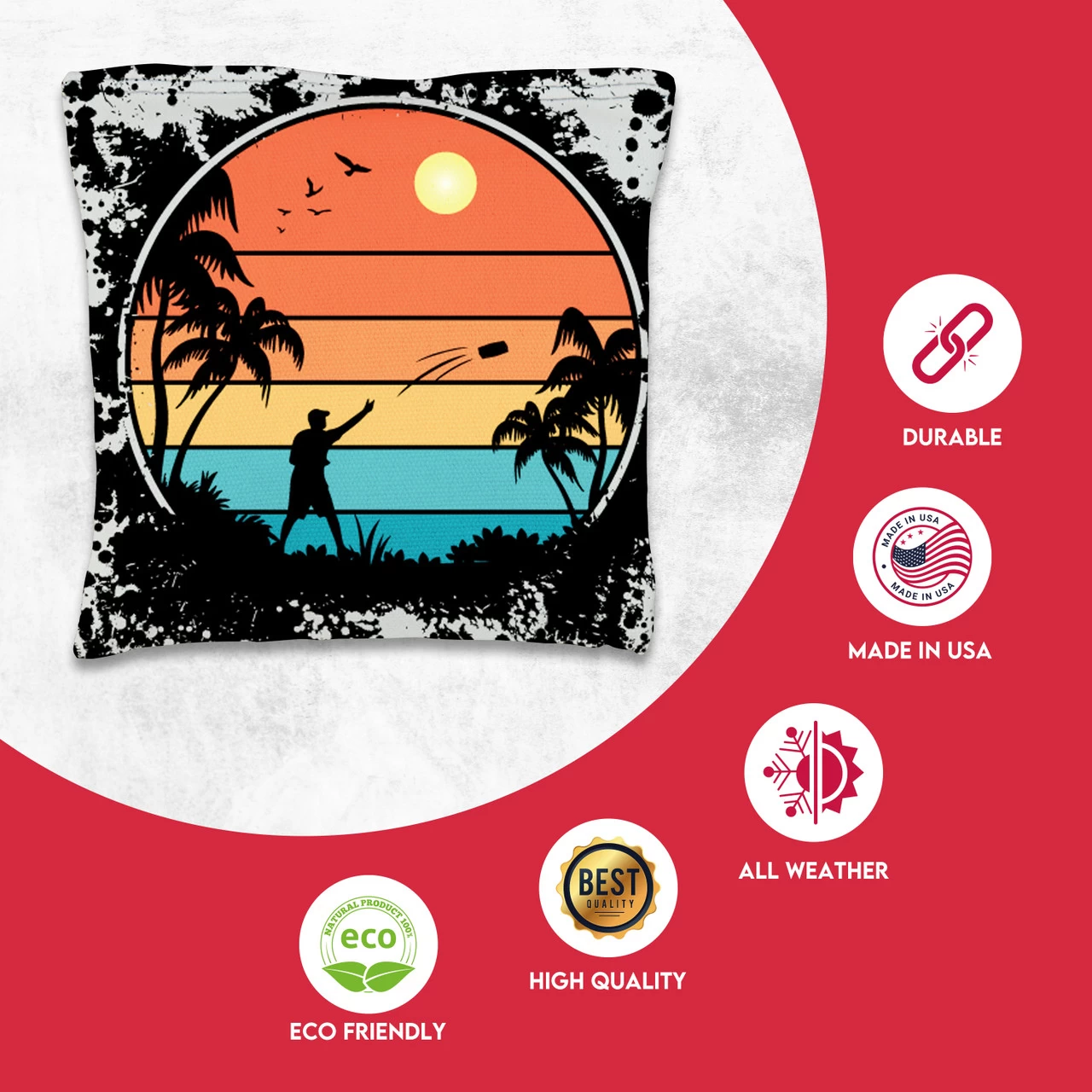 Cornhole Thrower Tournament Cornhole Bags - Set Of 8 4 Cornhole Thrower Tournament Cornhole Bags - Set Of 8 - Image 2