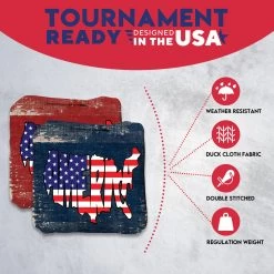 American Blue And Red Professional Cornhole Bags - Set Of 8 12 American Blue And Red Professional Cornhole Bags - Set Of 8 -Pro Cornhole Shop 4 96702.1707441509