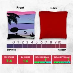 Orange Purple Dolphin Beach Tournament Cornhole Bags - Set Of 8 11 Orange Purple Dolphin Beach Tournament Cornhole Bags - Set Of 8 -Pro Cornhole Shop 5 23226.1708653030