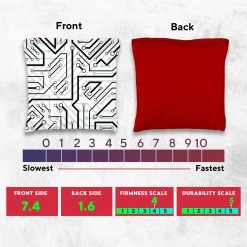 White Aqua Tech Tournament Cornhole Bags - Set Of 8 -Pro Cornhole Shop 5 54202.1708644497