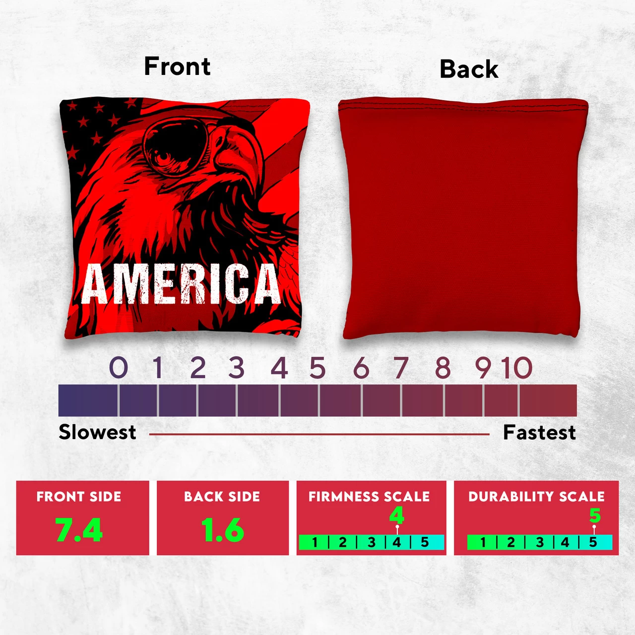 Eagle Shades Tournament Cornhole Bags - Set Of 8 6 Eagle Shades Tournament Cornhole Bags - Set Of 8 - Image 4