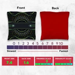 Blue Green Tech Tournament Cornhole Bags - Set Of 8 11 Blue Green Tech Tournament Cornhole Bags - Set Of 8 -Pro Cornhole Shop 5 77682.1708643699