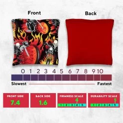 Skull Rider Tournament Cornhole Bags - Set Of 8 11 Skull Rider Tournament Cornhole Bags - Set Of 8 -Pro Cornhole Shop 5 97764.1708460917