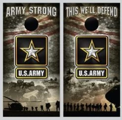 This We'll Defend Cornhole Wraps - Set Of 2