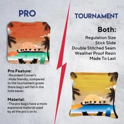 Tropical Red Orange Tournament Cornhole Bags - Set Of 8 12 Tropical Red Orange Tournament Cornhole Bags - Set Of 8 -Pro Cornhole Shop 6 02424.1708652486