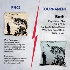 White Brown Fish Tournament Cornhole Bags - Set Of 8 -Pro Cornhole Shop 6 06817.1708224709