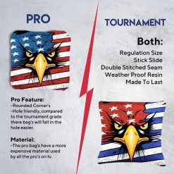 Eagle In Flag Tournament Cornhole Bags - Set Of 8 13 Eagle In Flag Tournament Cornhole Bags - Set Of 8 -Pro Cornhole Shop 6 12897.1708224330