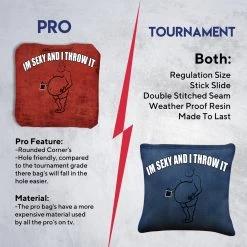 IM SEXY AND I THROW IT Professional Cornhole Bags - Set Of 8 13 IM SEXY AND I THROW IT Professional Cornhole Bags - Set Of 8 -Pro Cornhole Shop 6 18176.1707009105