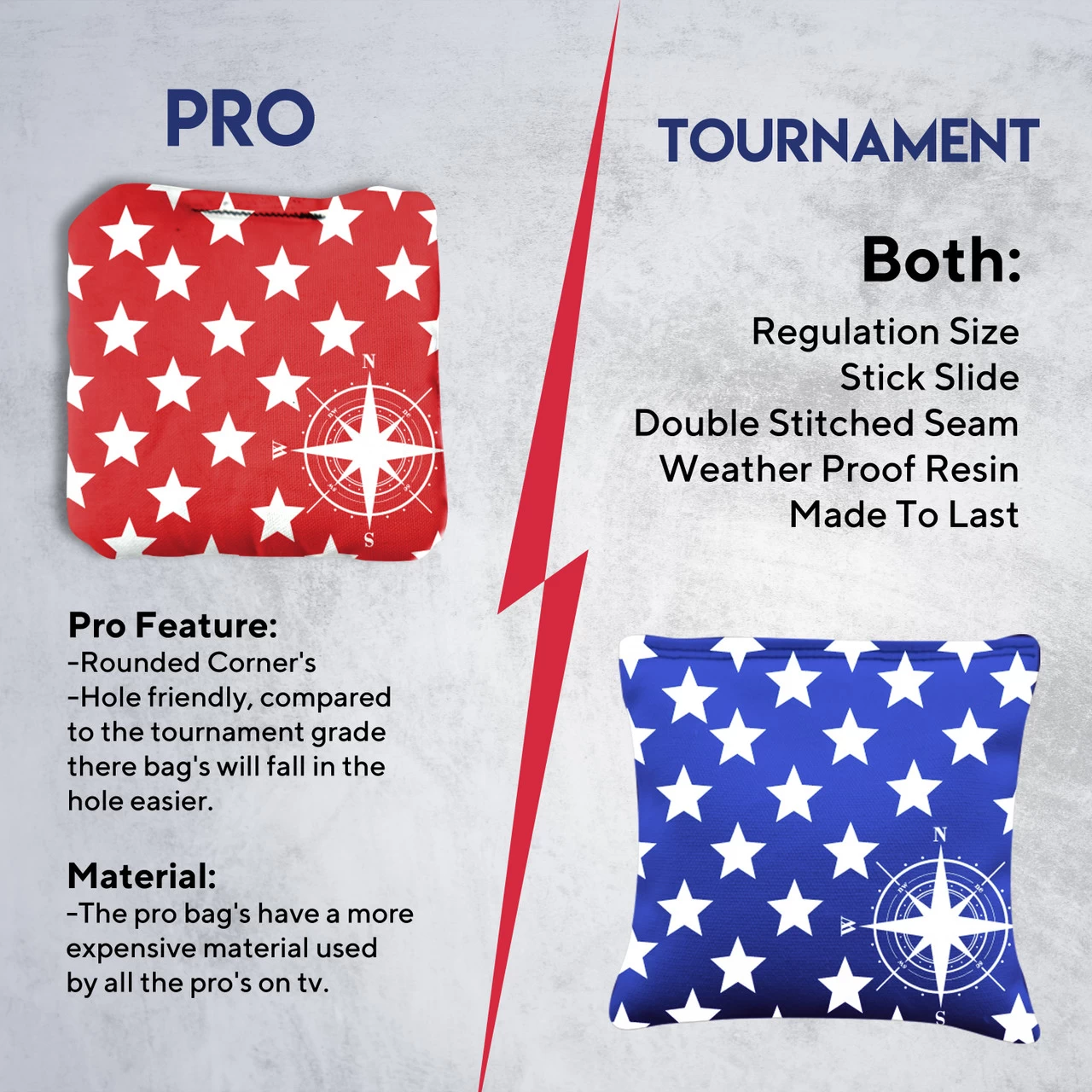 Compass Star Professional Cornhole Bags - Set Of 8 8 Compass Star Professional Cornhole Bags - Set Of 8 - Image 6