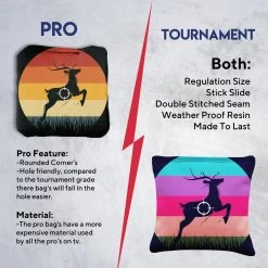 Deer In Scope Professional Cornhole Bags - Set Of 8 -Pro Cornhole Shop 6 21234.1707355188