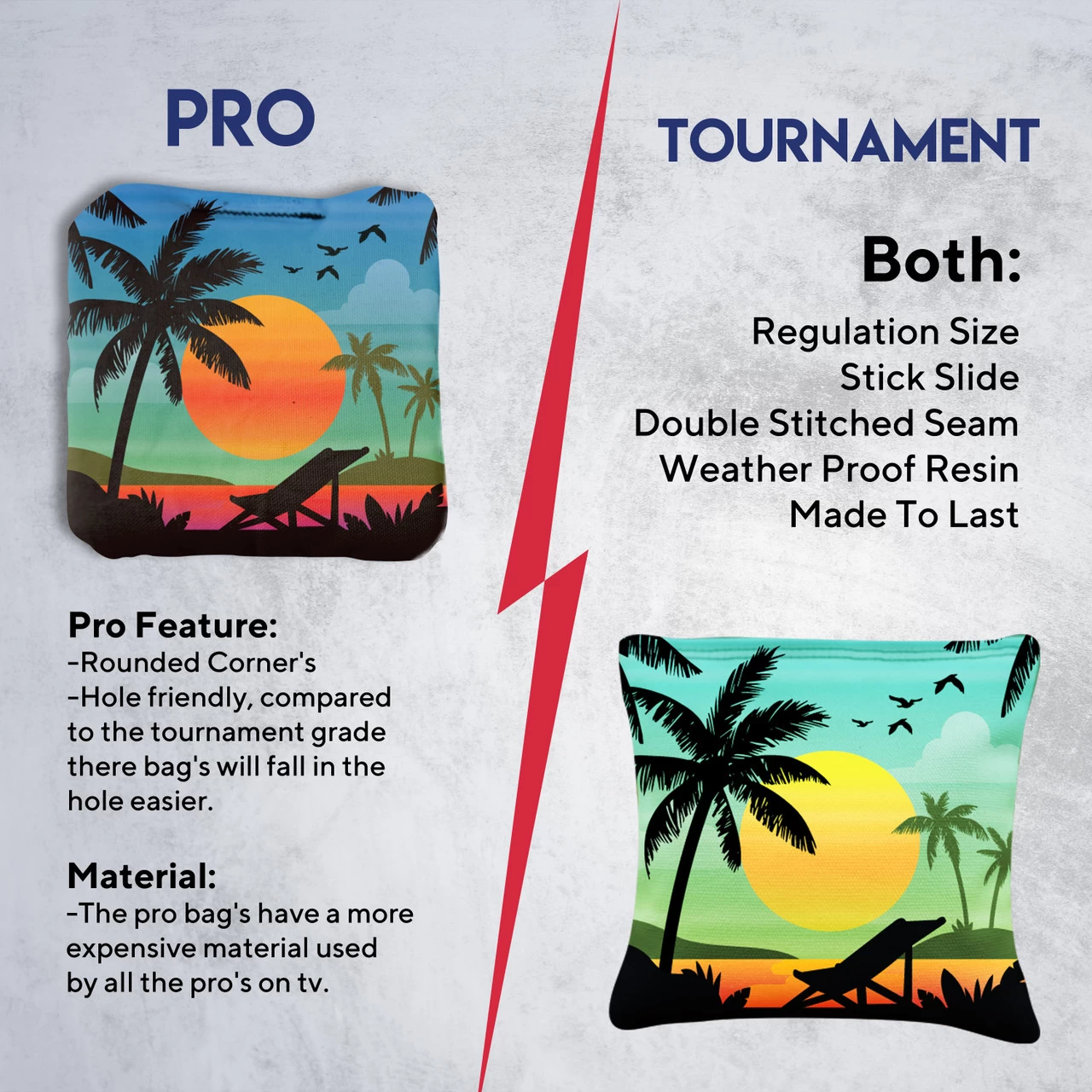 Green Blue Beach Professional Cornhole Bags - Set Of 8 8 Green Blue Beach Professional Cornhole Bags - Set Of 8 - Image 6