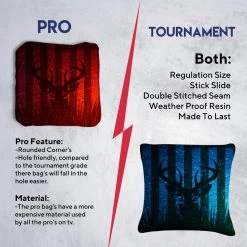 Blue Red Deer Professional Cornhole Bags - Set Of 8 13 Blue Red Deer Professional Cornhole Bags - Set Of 8 -Pro Cornhole Shop 6 33531.1707441296