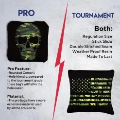 Camo Skull Tournament Cornhole Bags - Set Of 8 13 Camo Skull Tournament Cornhole Bags - Set Of 8 -Pro Cornhole Shop 6 36503.1708563767