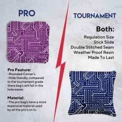 Blue Pink Purple Tech Tournament Cornhole Bags - Set Of 8 13 Blue Pink Purple Tech Tournament Cornhole Bags - Set Of 8 -Pro Cornhole Shop 6 37407.1708643891