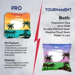 Blue Green Water Beach Professional Cornhole Bags - Set Of 8 -Pro Cornhole Shop 6 38639.1708185778